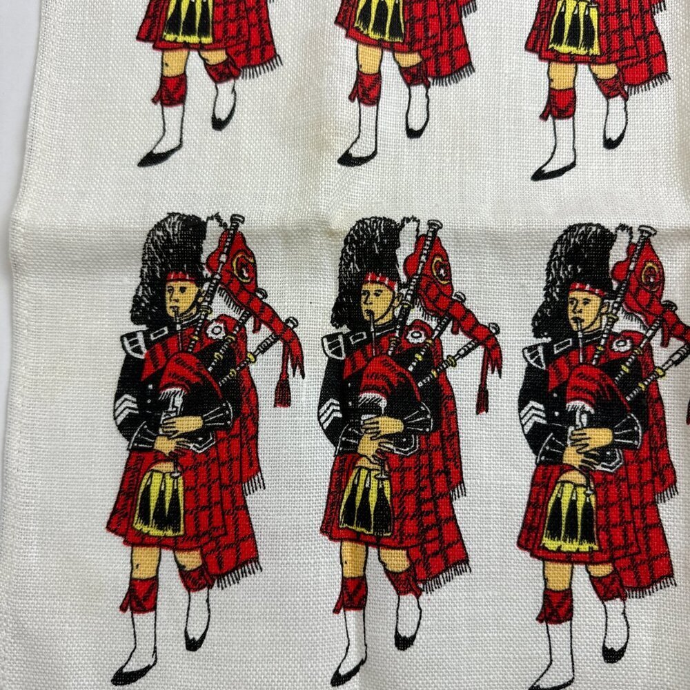 NWOT Ireland Irish Linen Tea Towel or Wall Handing  Pipes & Drums Reg.#7792 - Picture 6 of 6